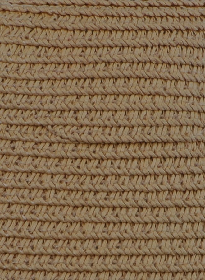 Holiberty Kids Straw Fedora Panama Hat Toddler Short Brim Summer Sun Beach Cap Western Trilby Derby Jazz Hat for Boys Girls 2-8 Yrs Light Coffee - Image 3